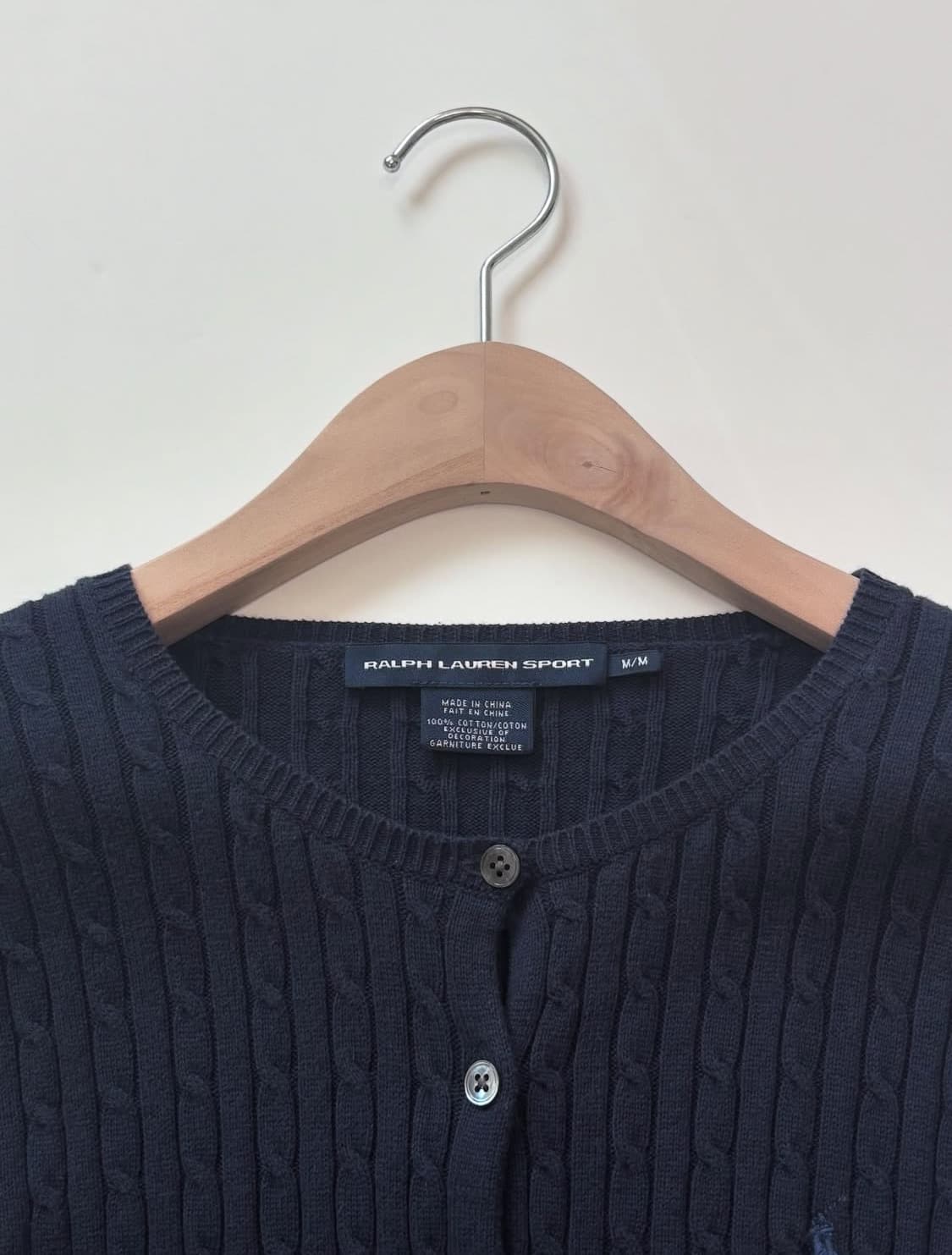 RalphLauren 랄프로렌 네이비 케이블 니트가디건 상품이미지7
