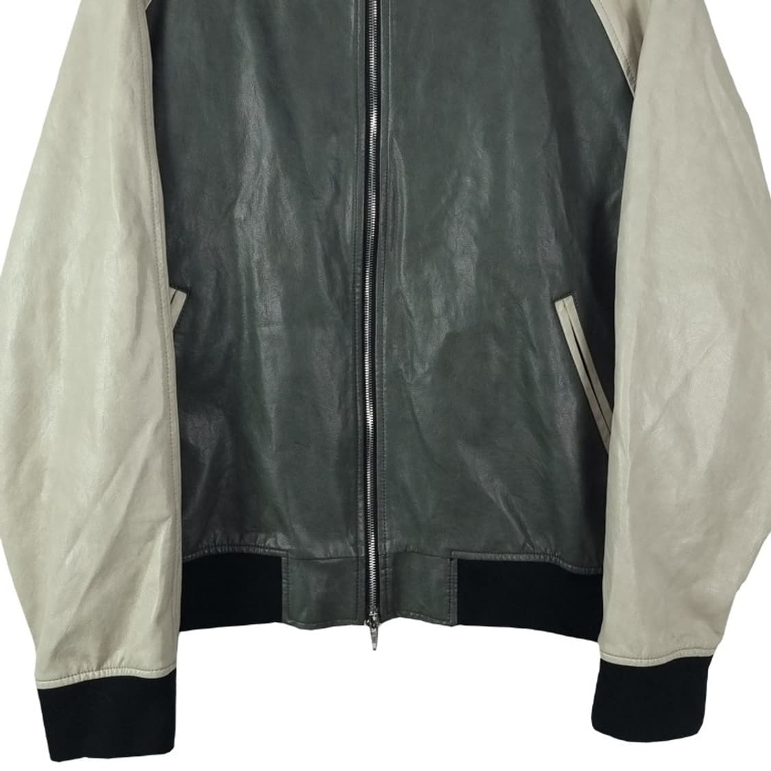 [톰보이] 비건 레더 바시티 자켓 M18633 상품이미지5