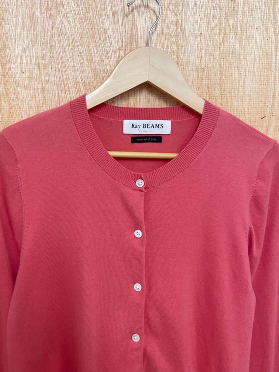 RAY BEAMS collarless cardigan 카라리스 가디건 상품이미지5