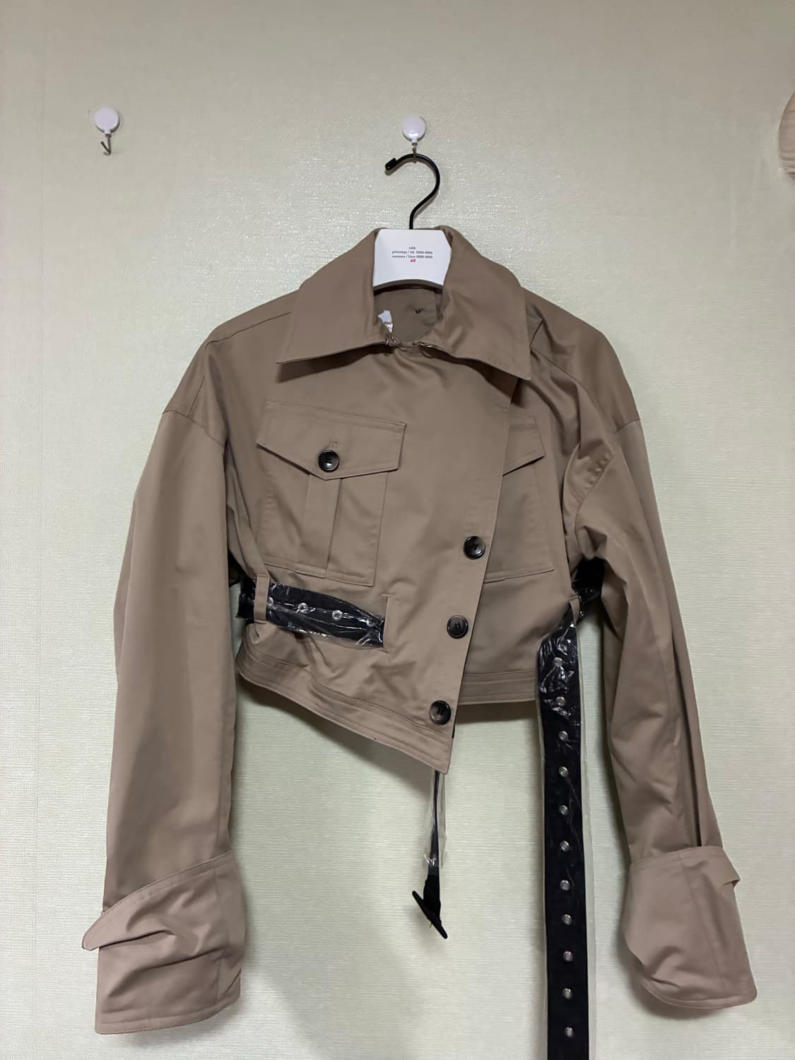 무배 H&M rokh 크롭트 트윌 자켓 새상품 상품이미지1