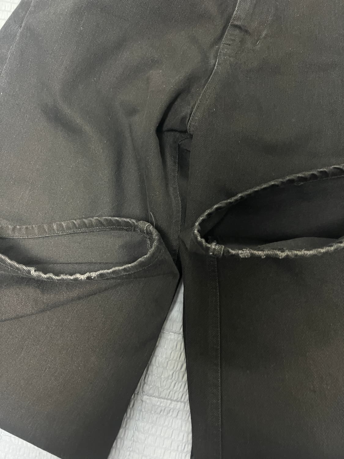 해칭룸 와이드 커브진 블랙 상품이미지4