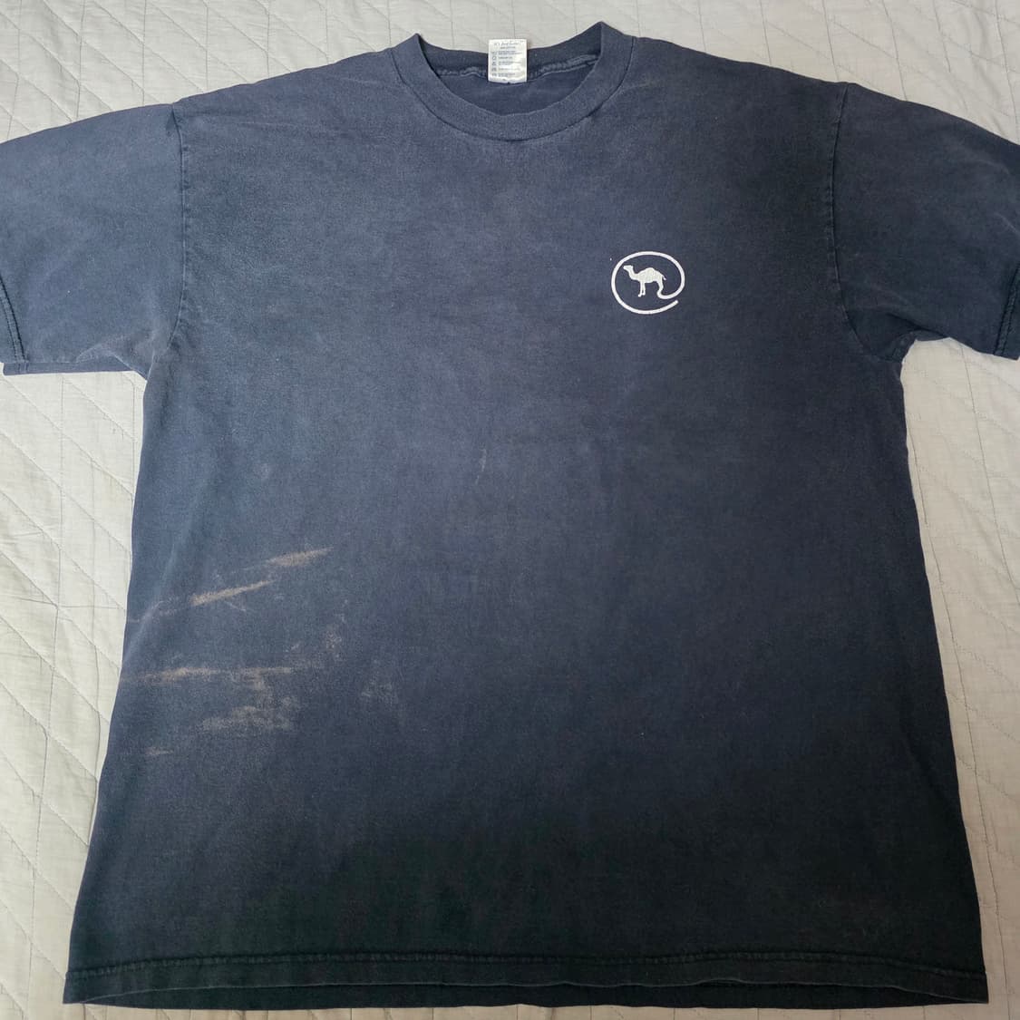 [XL] 90s 카멜 where it's@ 빈티지 티셔츠 ver. 블리칭 상품이미지6