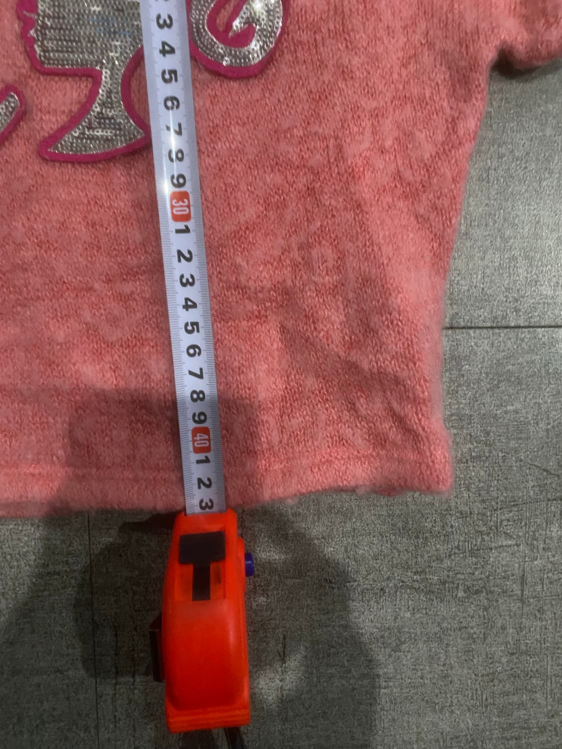 일본빈티지 Banlie 핀터깔y2k 대대장 크롭니트스웨터 핑크 상품이미지4