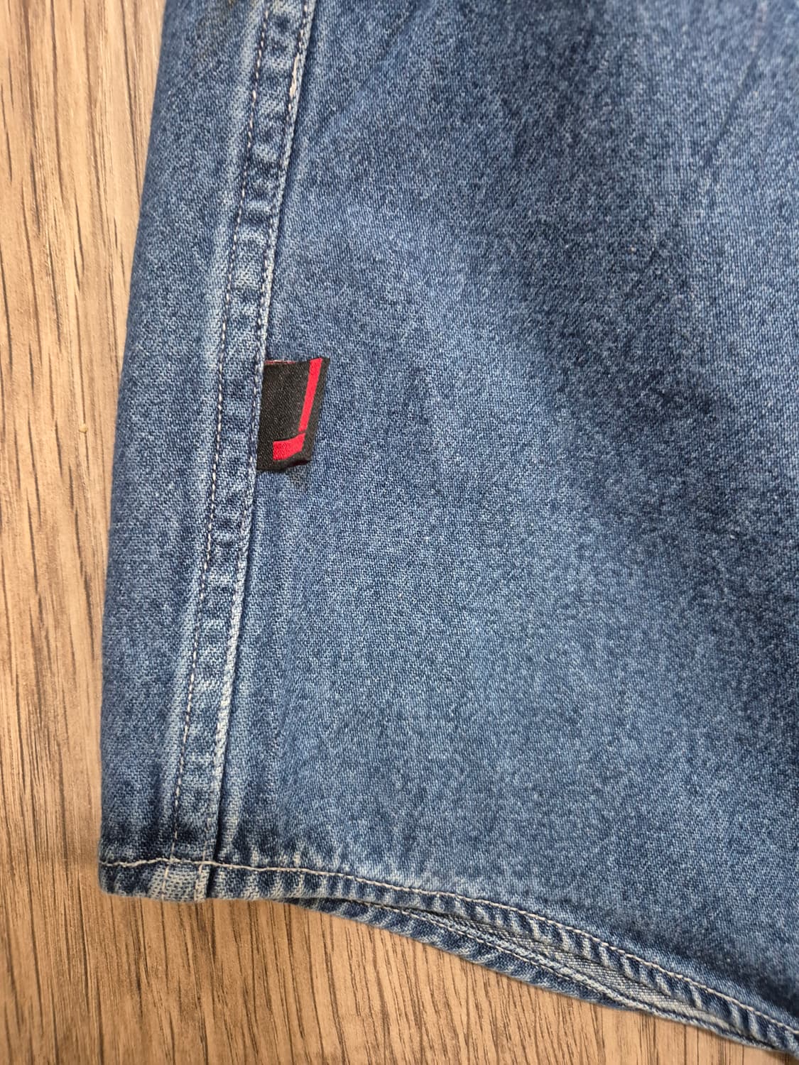 90s 푸부FUBU 진청 데님 빅셔츠 상품이미지8