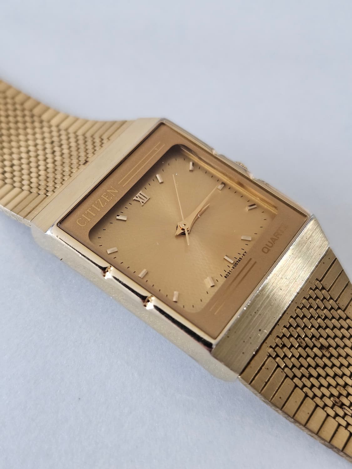 빈티지 시티즌 사각 금장 쿼츠 시계 상품이미지1