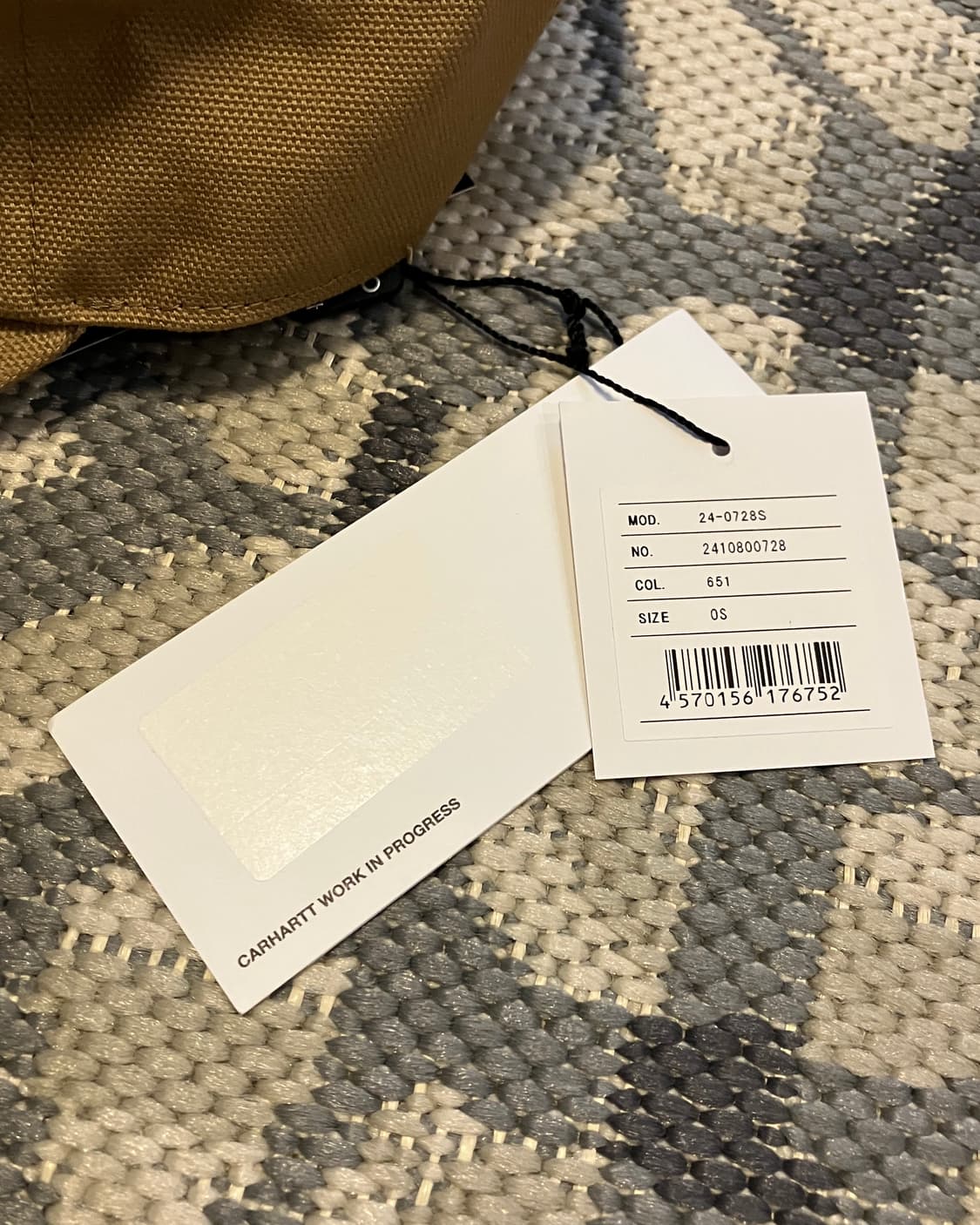 (OS) 사카이 X 칼하트WIP 덕 캡 베이지 상품이미지2