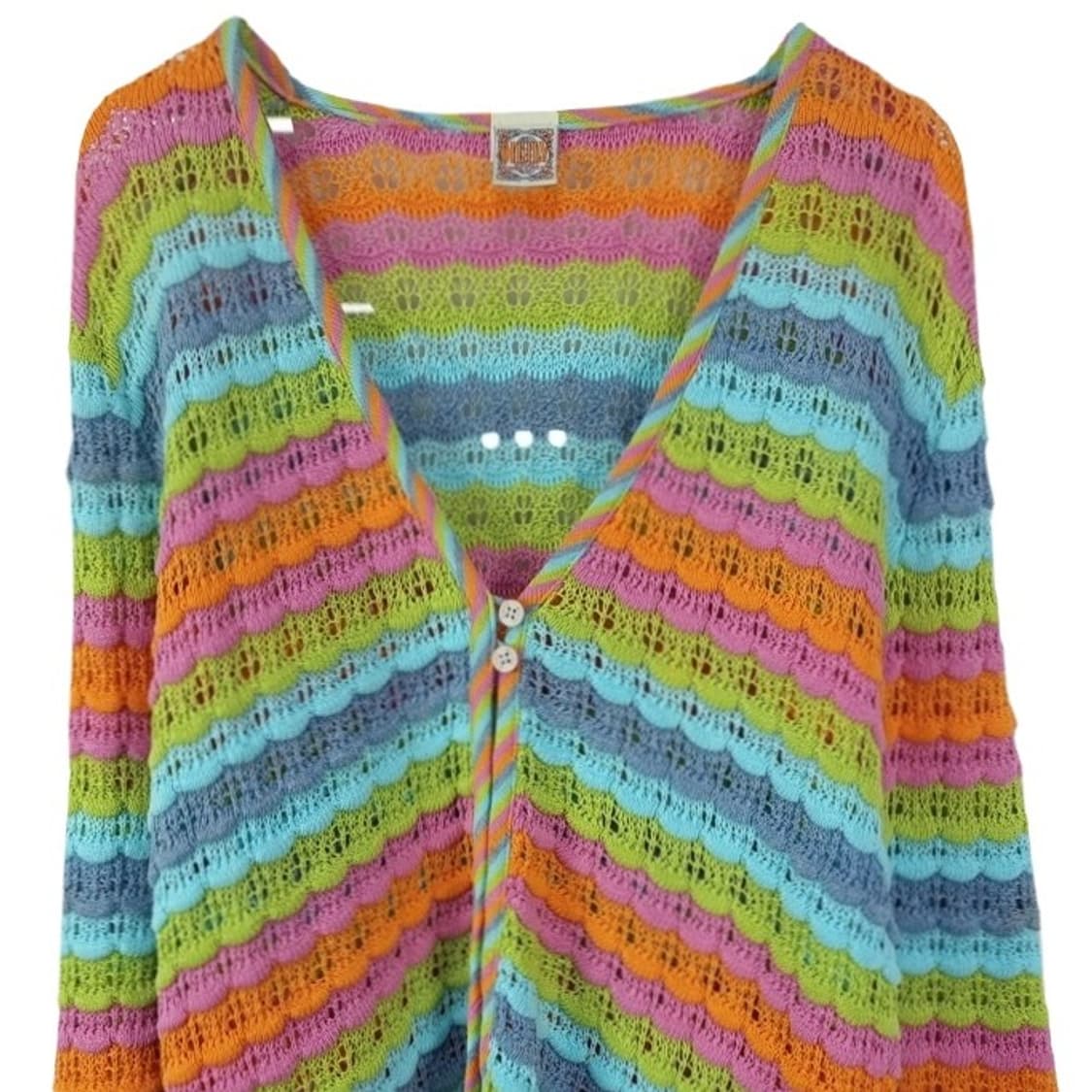 [오일릴리] 에스닉 스트라이프 패턴 니트 가디건 P01508 상품이미지4