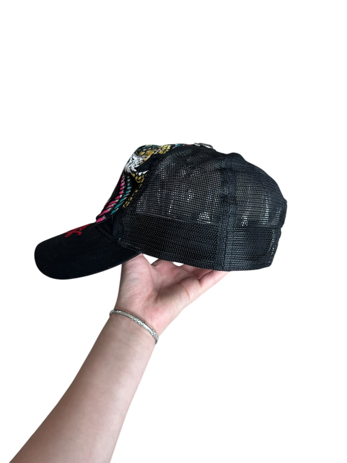 에드 하디 블랙 자수 메쉬캡 상품이미지3