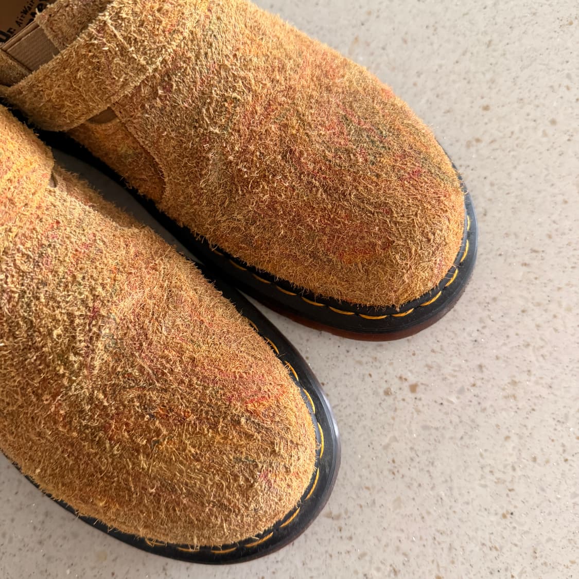 닥터마틴 아이샴 마블드 헤어리 스웨이드 브라운 머스타드 280size 상품이미지3