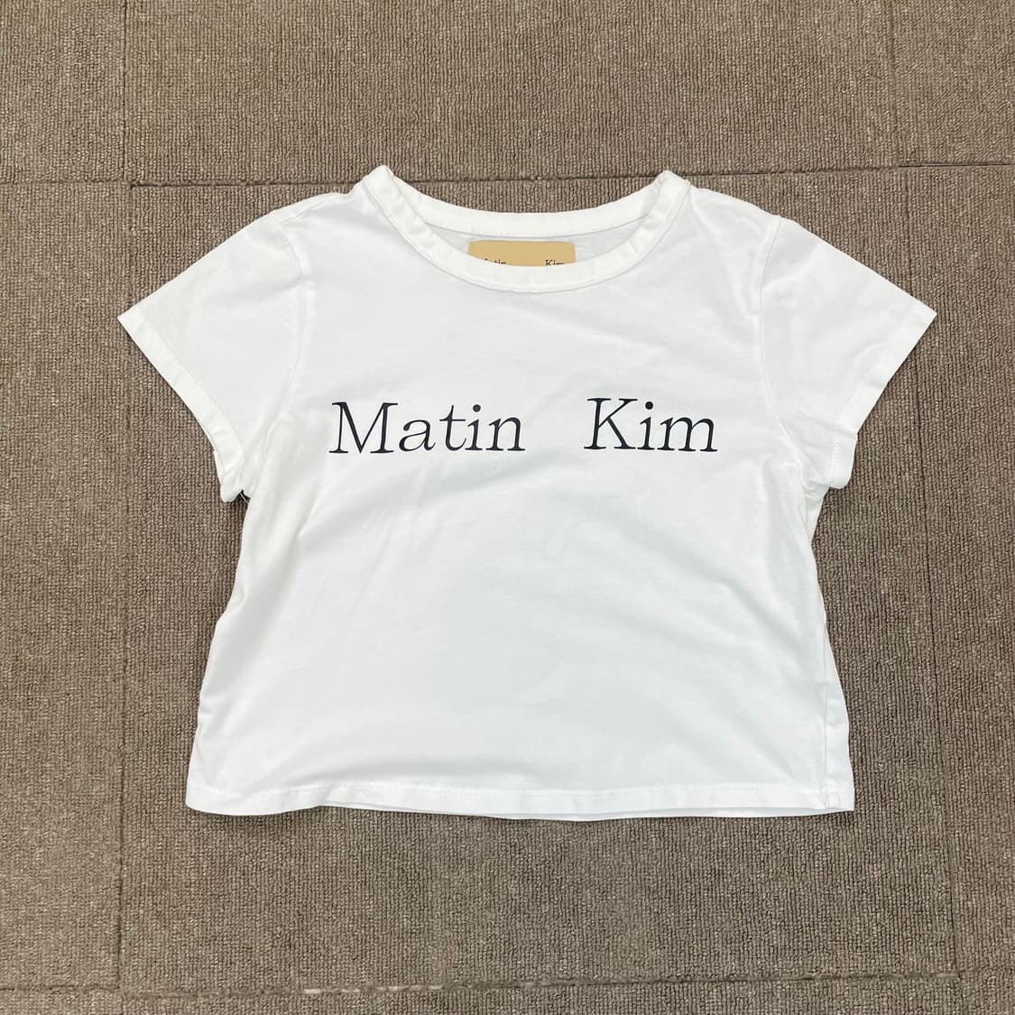 martin kim 마뗑킴 크롭 반팔티셔츠  상품이미지1