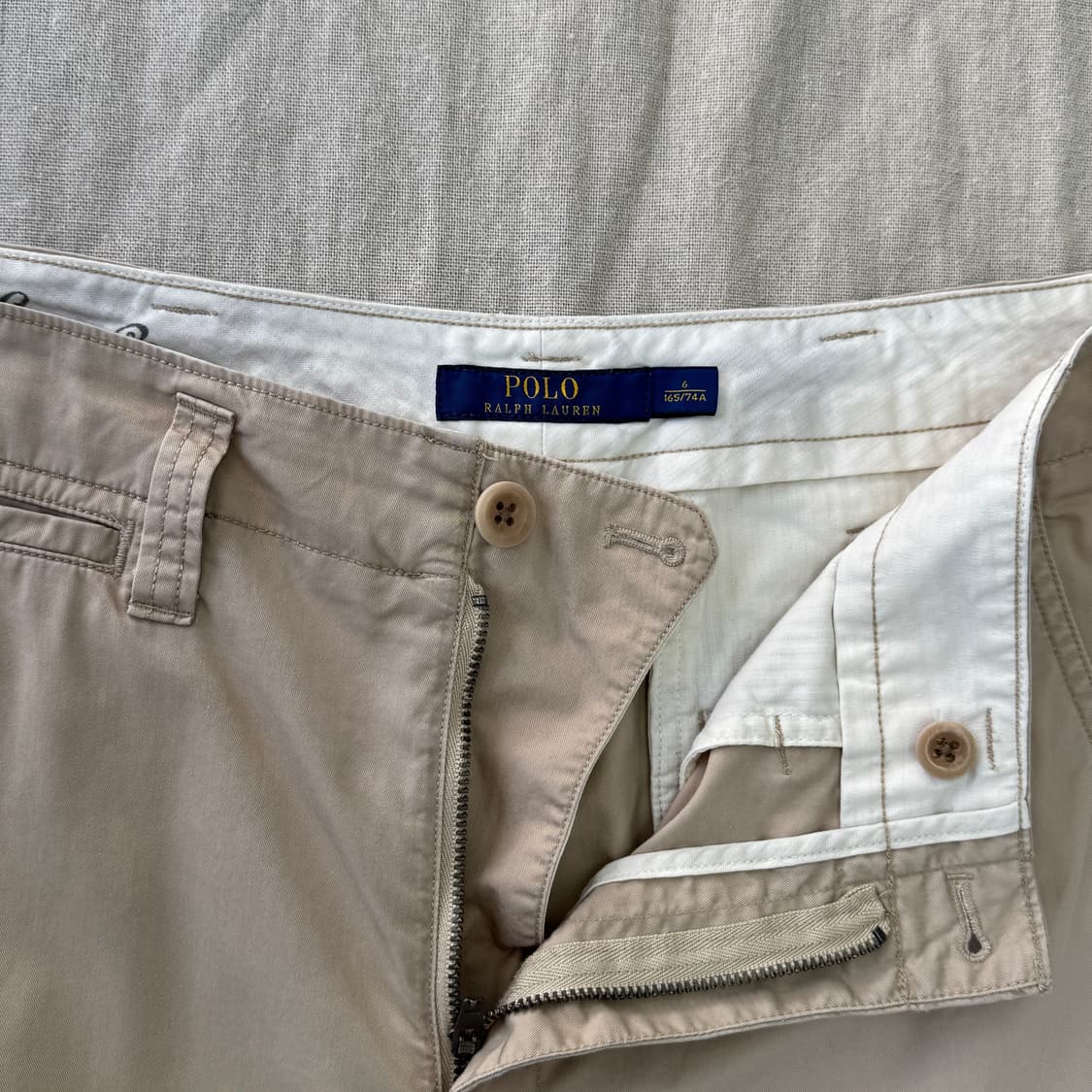 폴로랄프로렌 베이지 버튼 치노팬츠 6(29~30) 상품이미지4