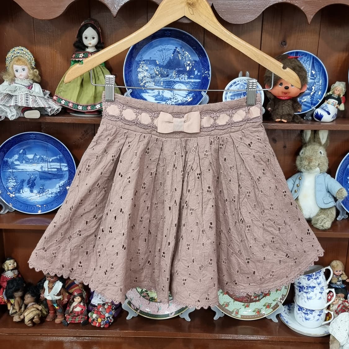 Liz Lisa 리즈리사 라벨 레이스 펀칭 스커트 상품이미지1