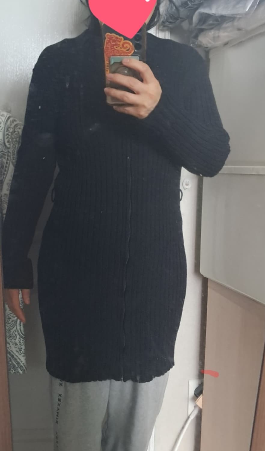 S MaxMara  S막스마라 골지 니트 가디건 겸원피스 M 상품이미지8