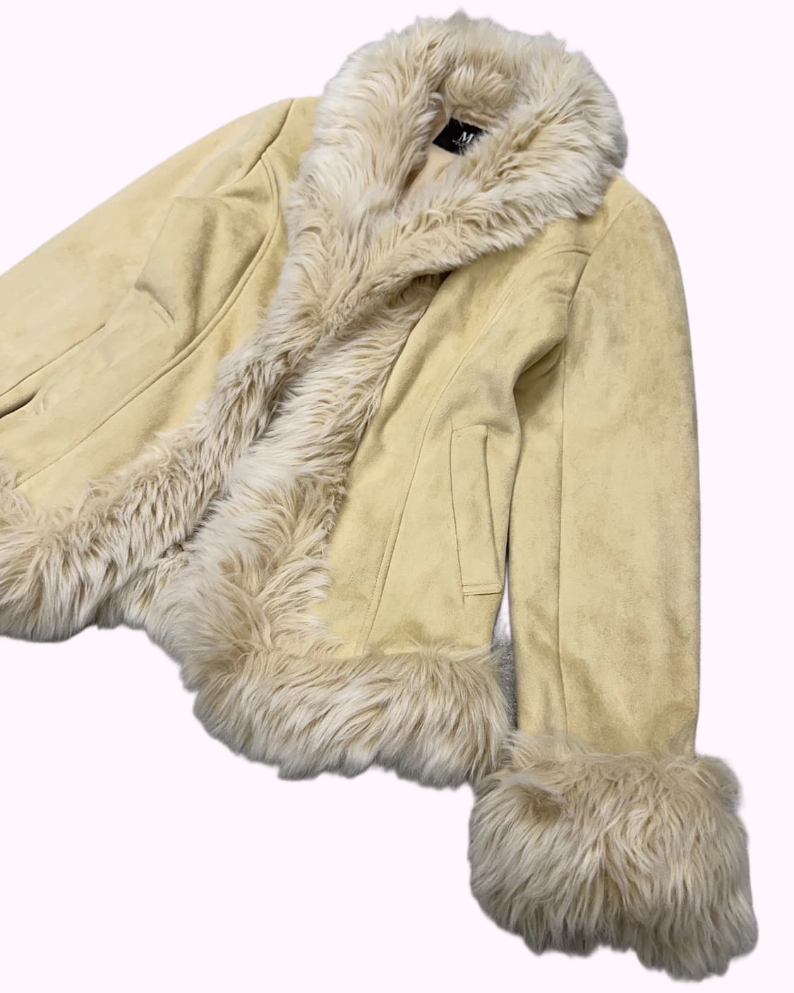 M-II beige fur shearling jacket 상품이미지2