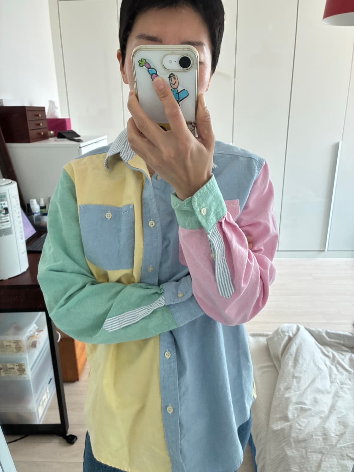 폴로 랄프로렌 멀티 컬러블록 옥스포드 셔츠 상품이미지5