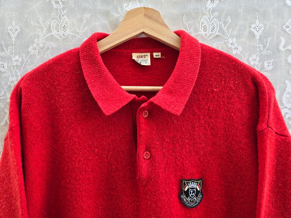 90s 리바이스 울 카라니트 한주통산 시절 상품이미지2