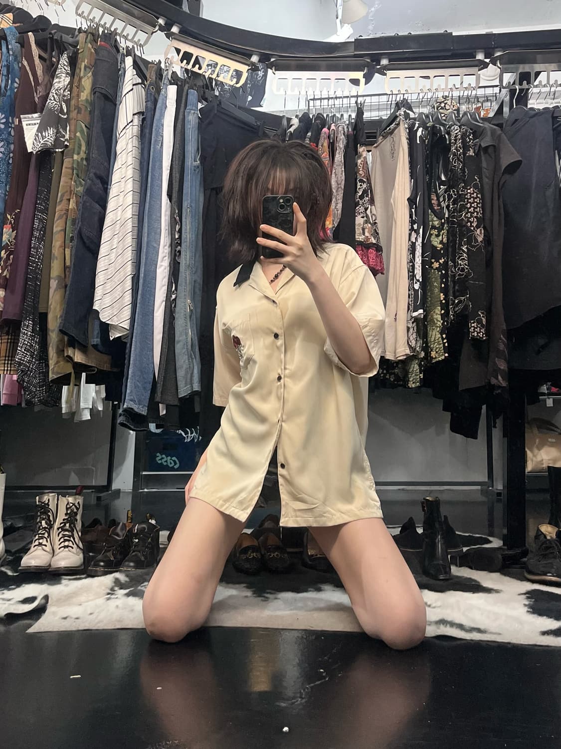 백넘버 자수 포인투 셔츠 상품이미지1