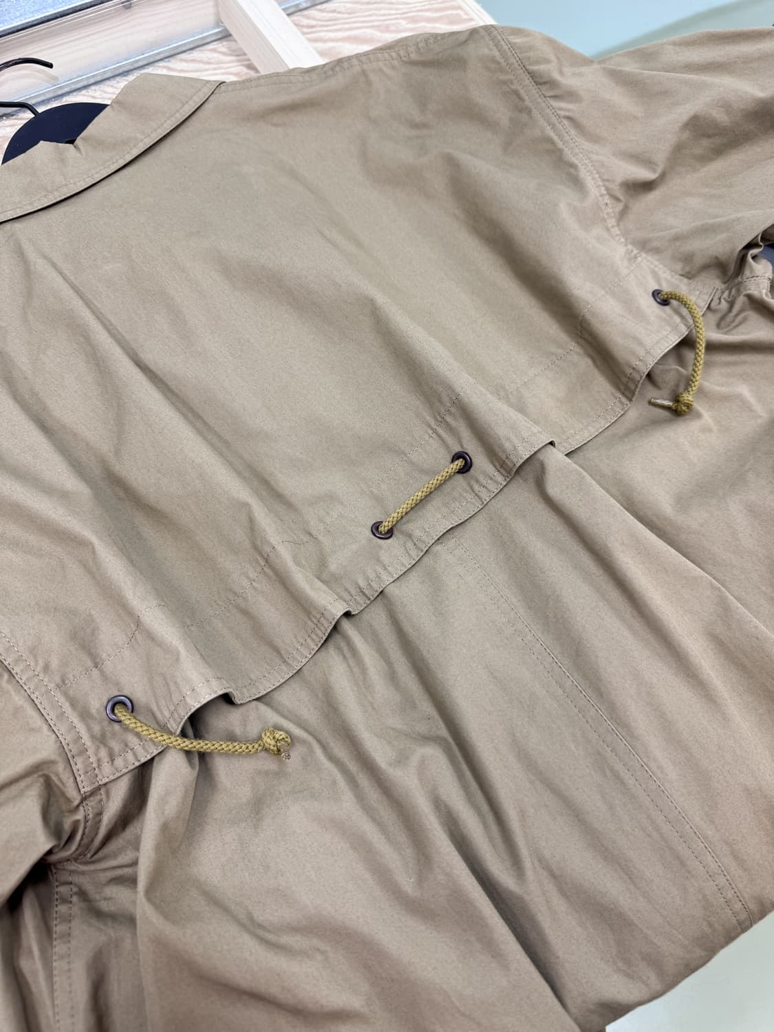 Linea Domizia 백 로프 발마칸 코튼 롱코트 상품이미지4