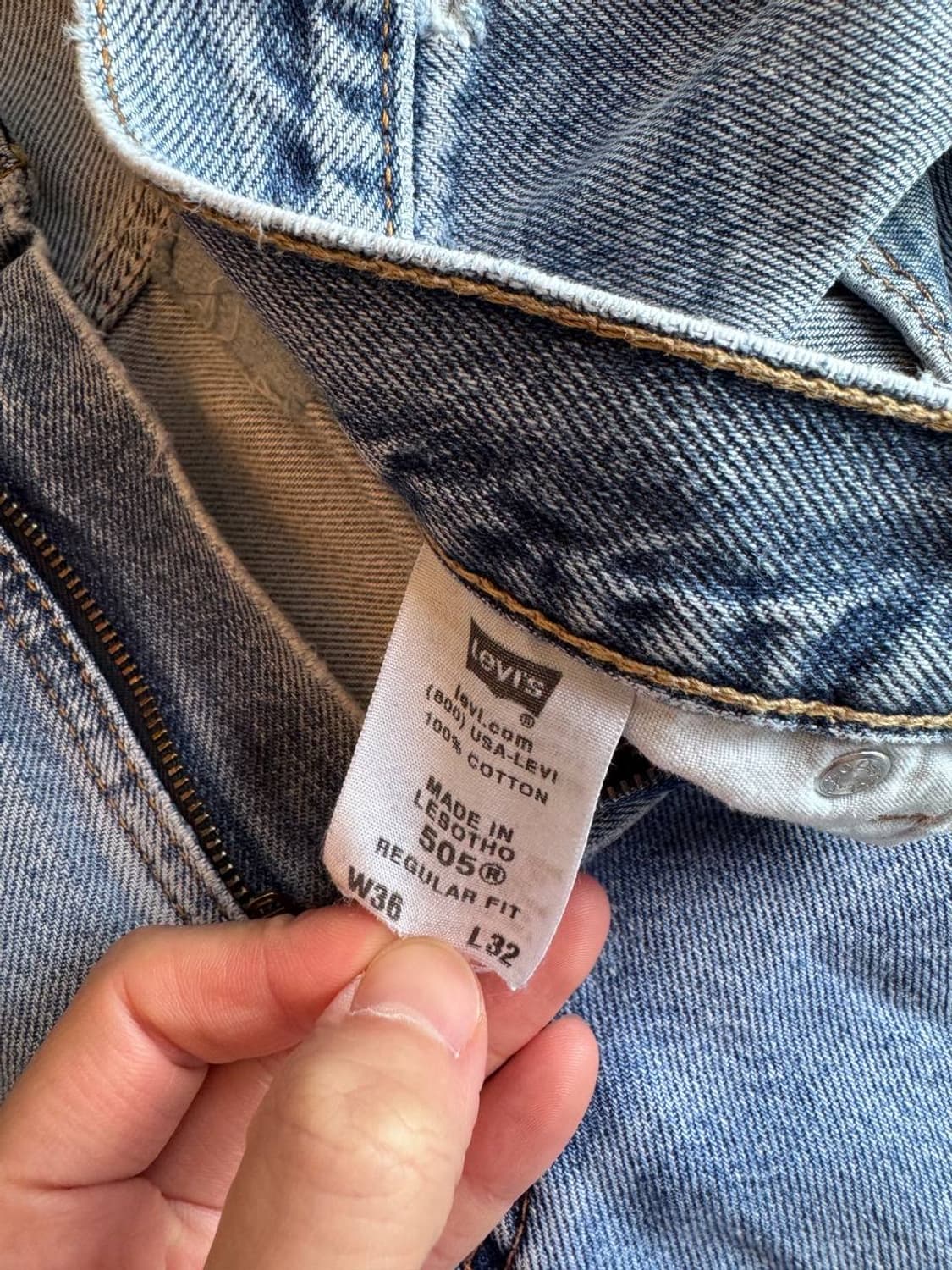 Levis 505 indigo jeans (34) a36 상품이미지5