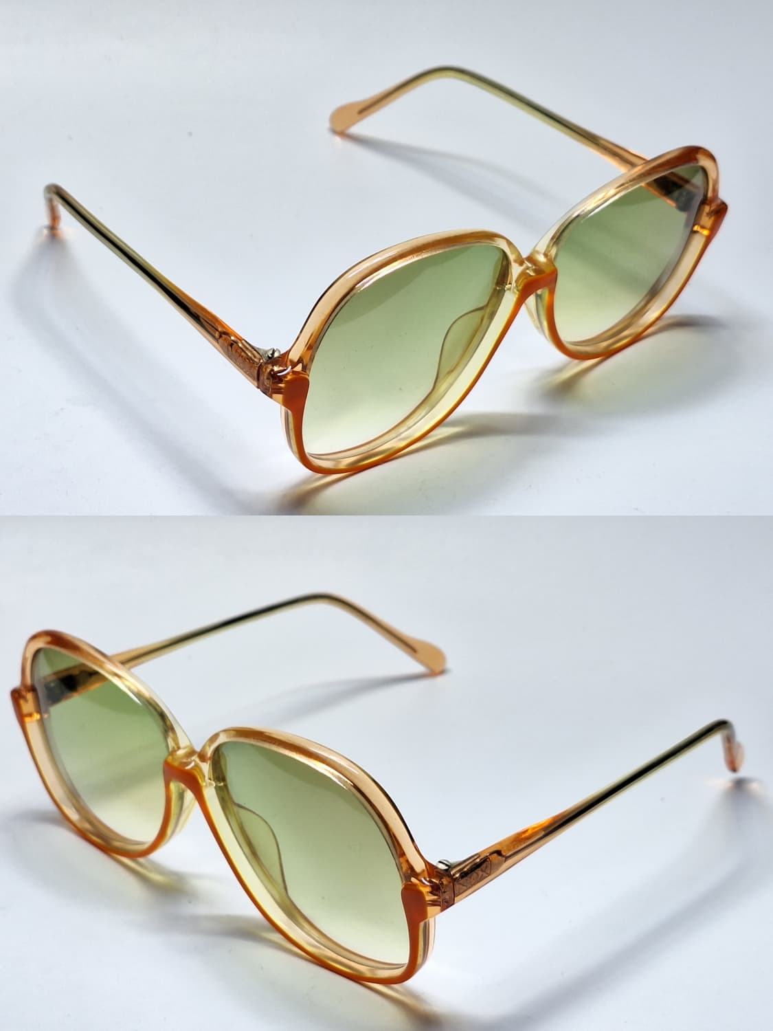 80s 일본제 빈티지 데드스톡 미사용/선글라스 Nox HJ-023 오렌지 상품이미지8