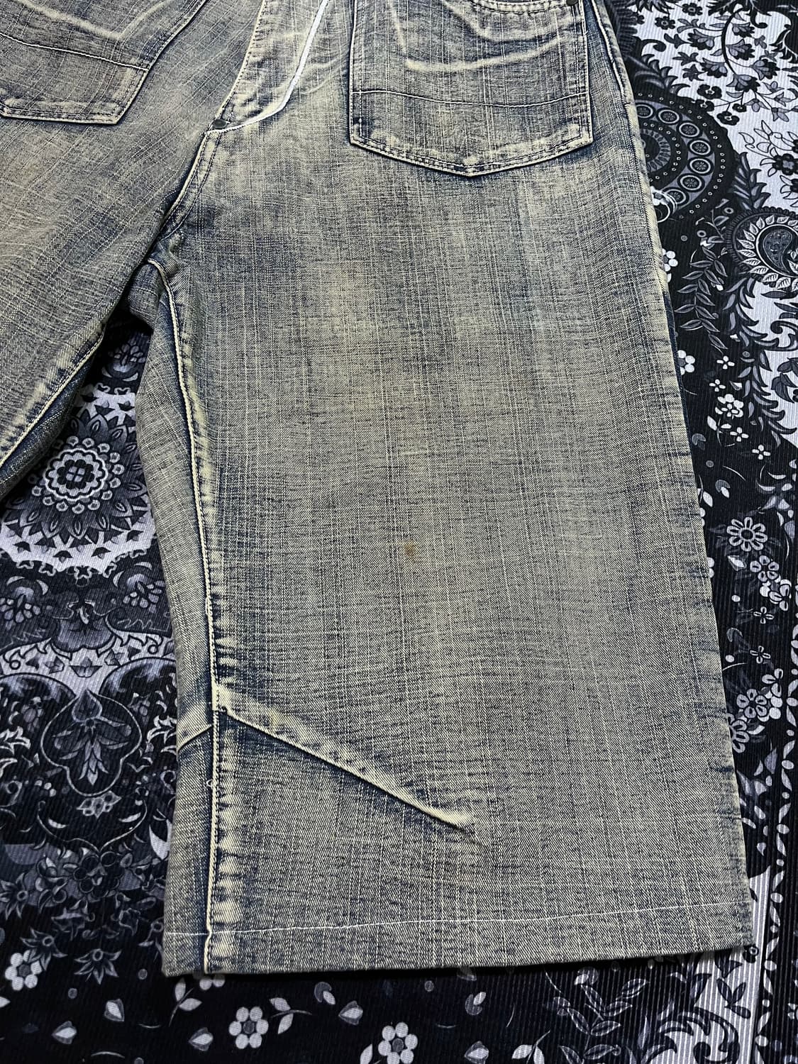 90‘s AKDMKS 아카데믹스 버뮤다 데님팬츠 34 상품이미지4