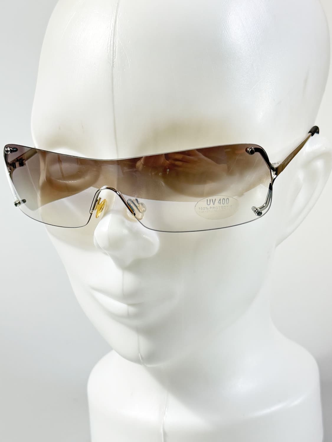 90s INKOGNITO 무테 스퀘어 쉴드 고글 빈티지 선글라스 상품이미지6