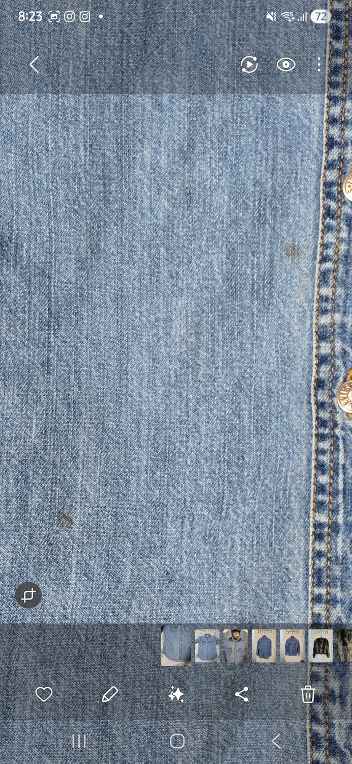 90's Levi's 여성 데님 셔츠 L 상품이미지7