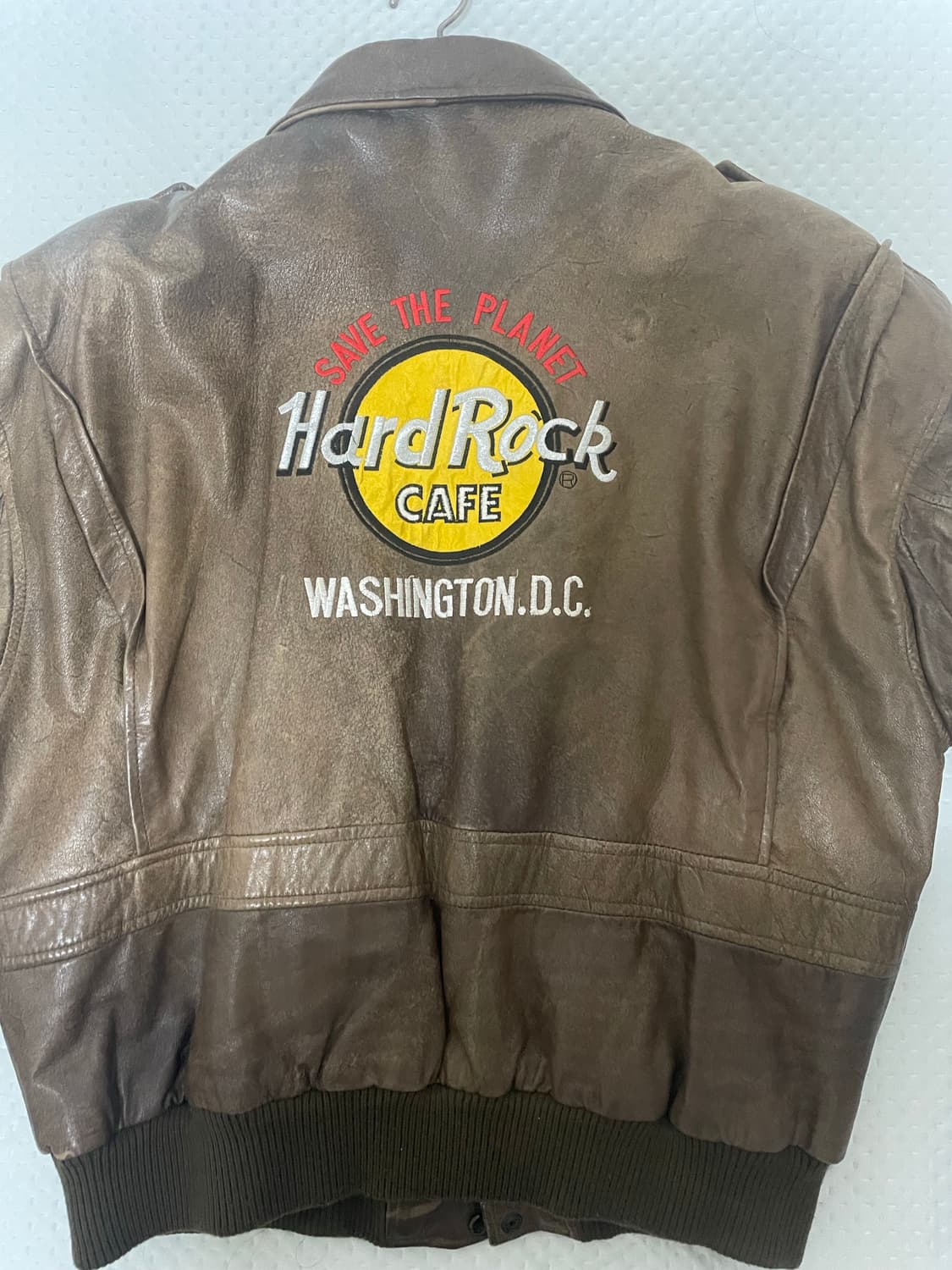 하드락 카페 브라운 a2 레더자켓 상품이미지1