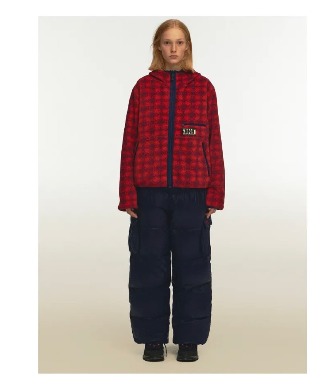 [ 테켓]Weekend Reversible Fleece Jaket Red 상품이미지4