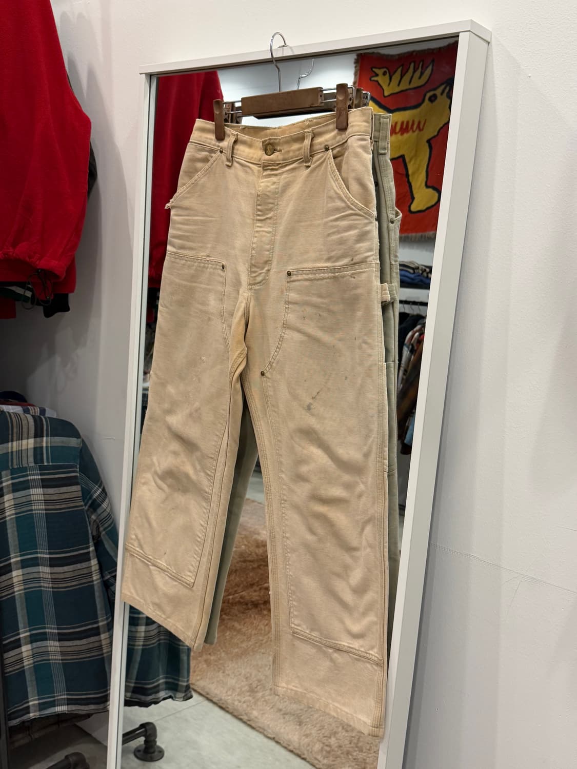 90s Carhartt 칼하트 덕 캔버스 더블니 카펜터 워크팬츠 (31) 상품이미지1