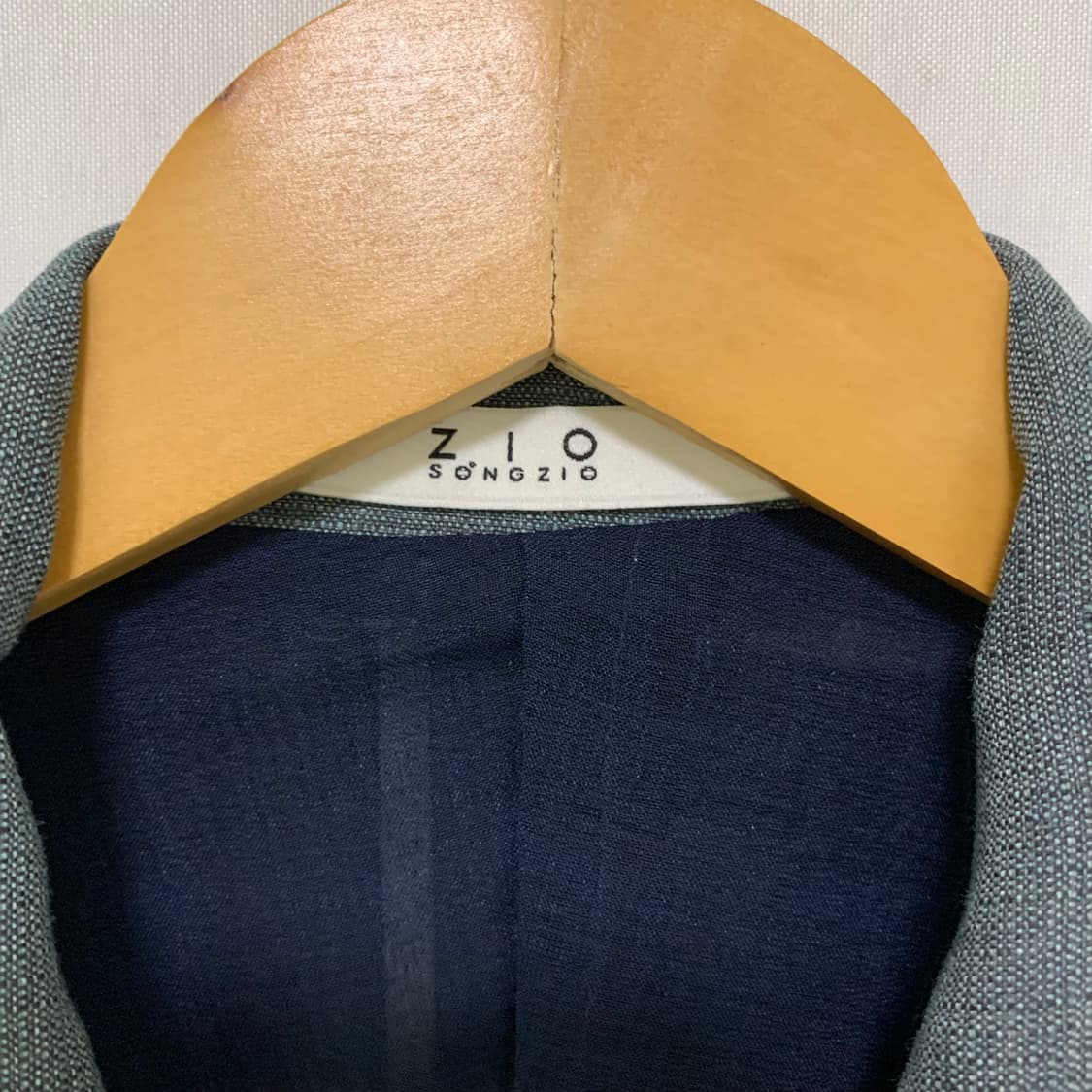 지오송지오 민트그레이 여름 슬림핏 블레이저 싱글 버튼 자켓 105 상품이미지10