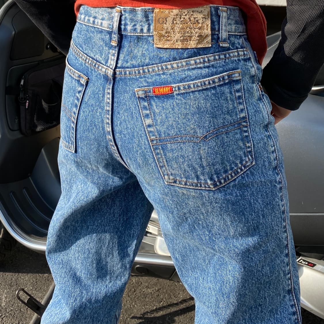 80-90s BIG JOHN 'G.L.HEART' 스노우 워시 데님 상품이미지2