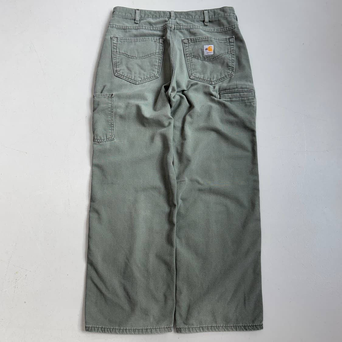 칼하트 OG 모스그린 카펜터 와이드 워크팬츠 상품이미지3