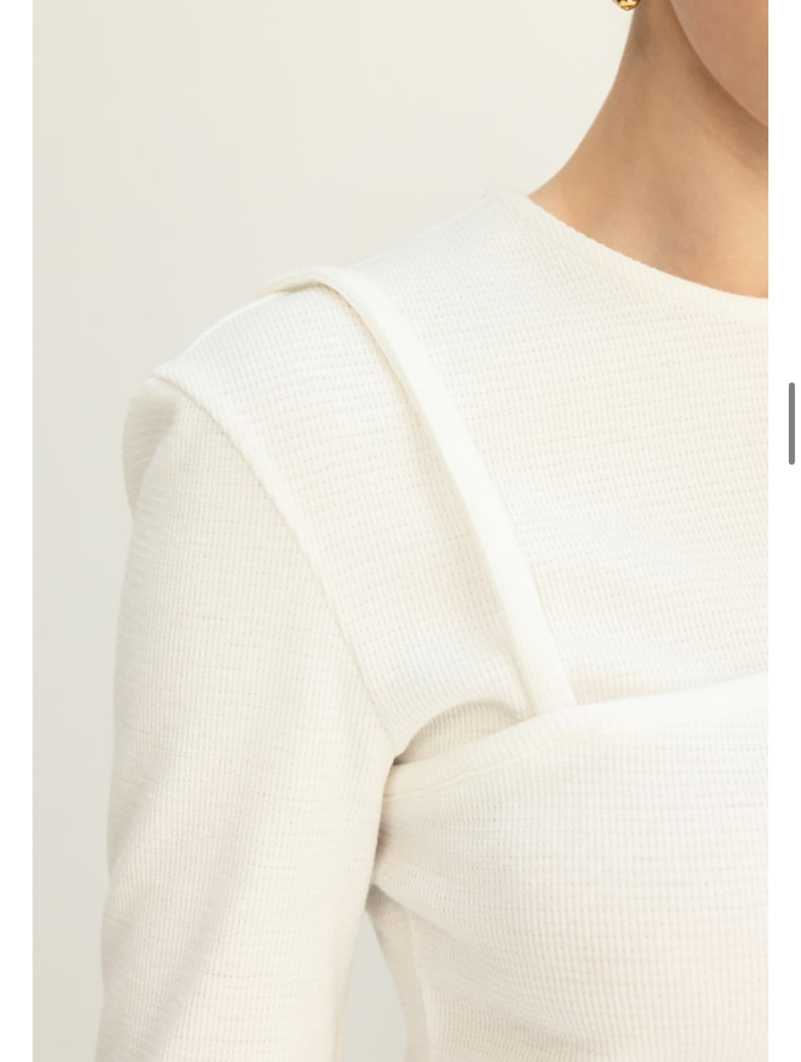 레이어드 뷔스티에 탑 화이트, 그레이 m 상품이미지5