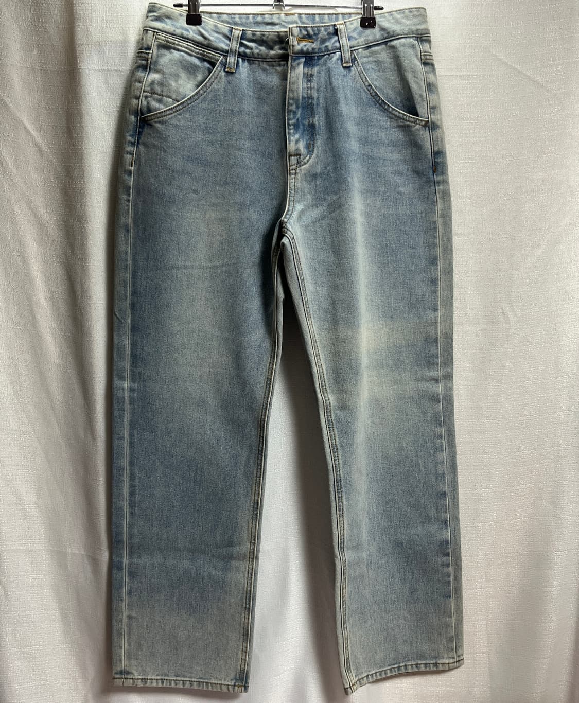 새상품 스파오 와이드 연청 데님팬츠 32 상품이미지1