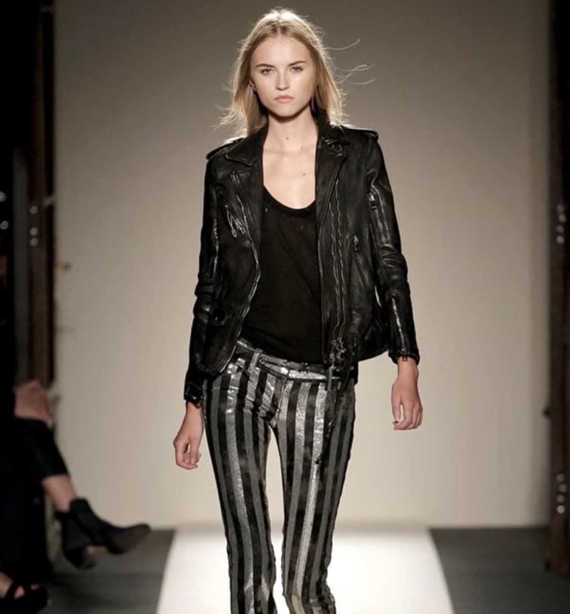 발망 SS11 레더 바이커 자켓 블랙 상품이미지4