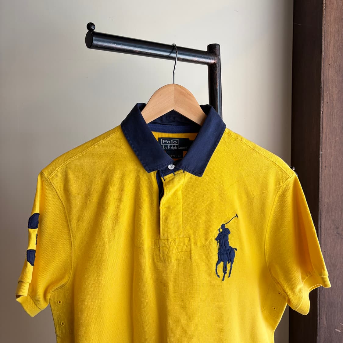 폴로 랄프로렌 옐로우 빅포니 반팔 럭비티 상품이미지2