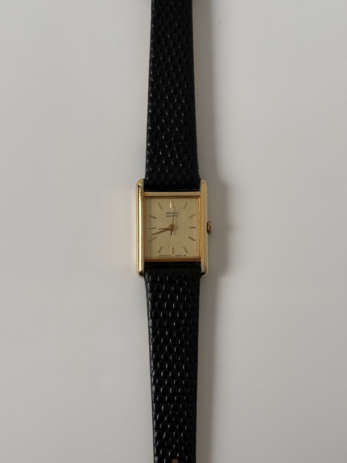 세이코 1980년대 빈티지 시계 골드 탱크 쿼츠 여성 상품이미지3