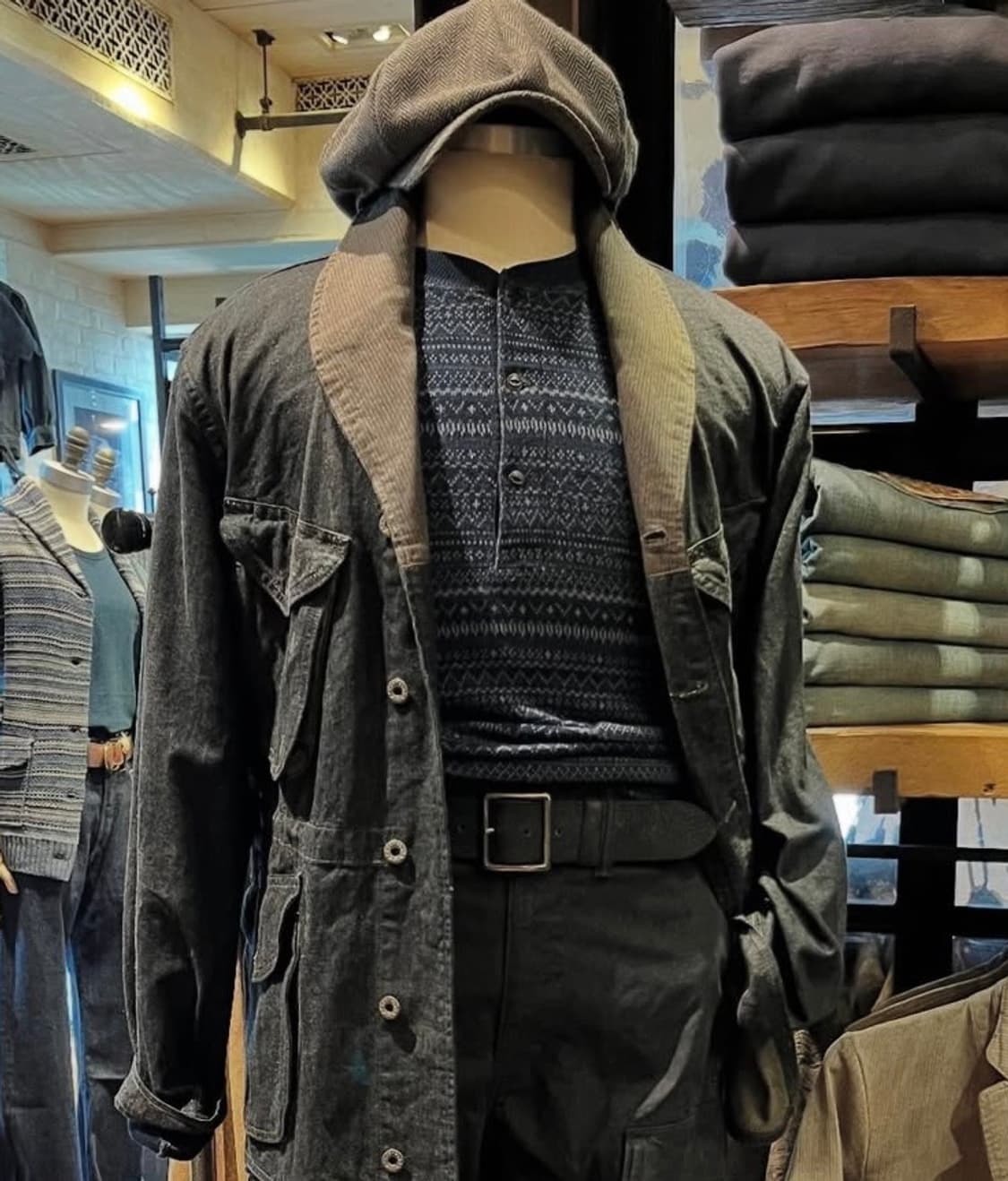 RRL 인디고 코튼 리넨 데님 필드코트 더블알엘 상품이미지3