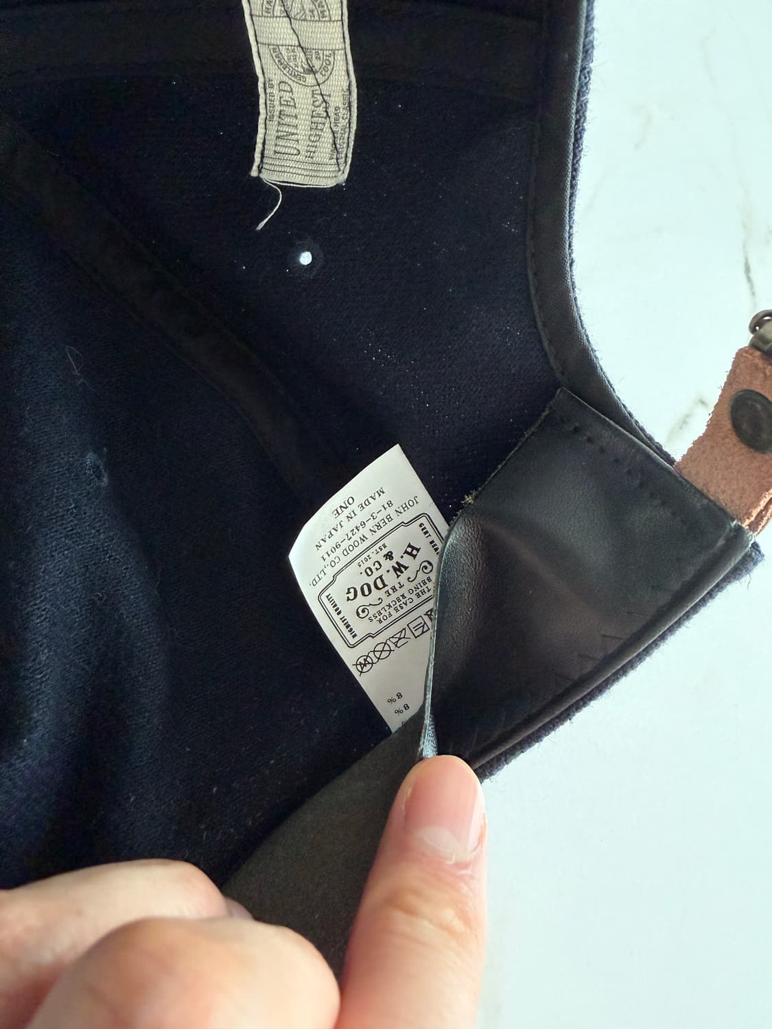 [극미/OS] 도그앤코 D로고 베이스볼 캡 볼캡 네이비 상품이미지5