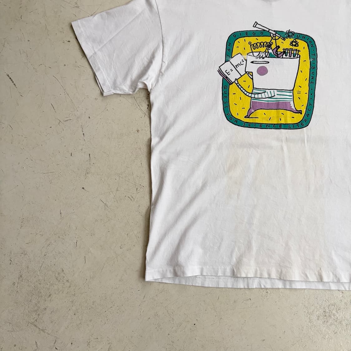 90s USA San Diego Union-Tribune 반팔티 XL 상품이미지3