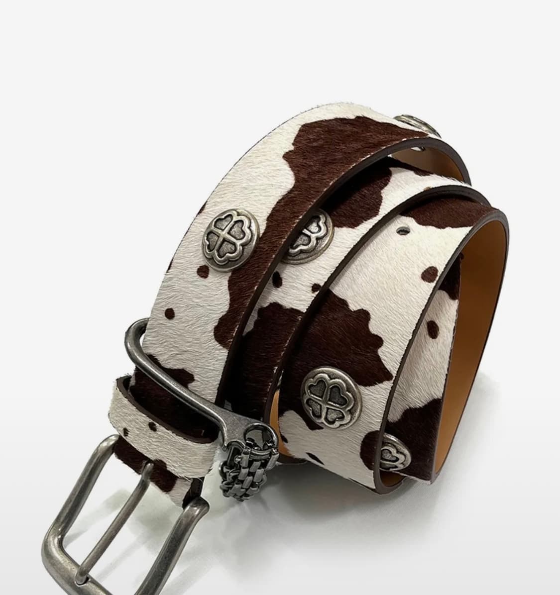 스터드 레더 벨트 (카우) 상품이미지1