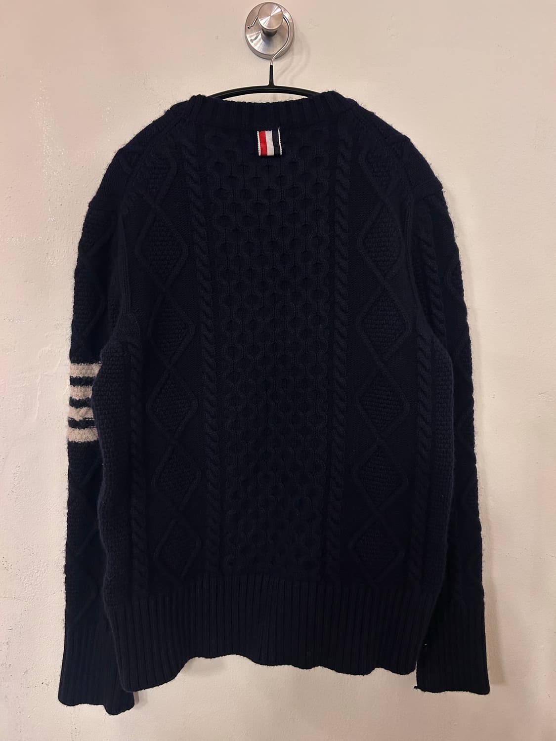 (정품) 톰브라운 네이비 케이블 니트 2사이즈 상품이미지8