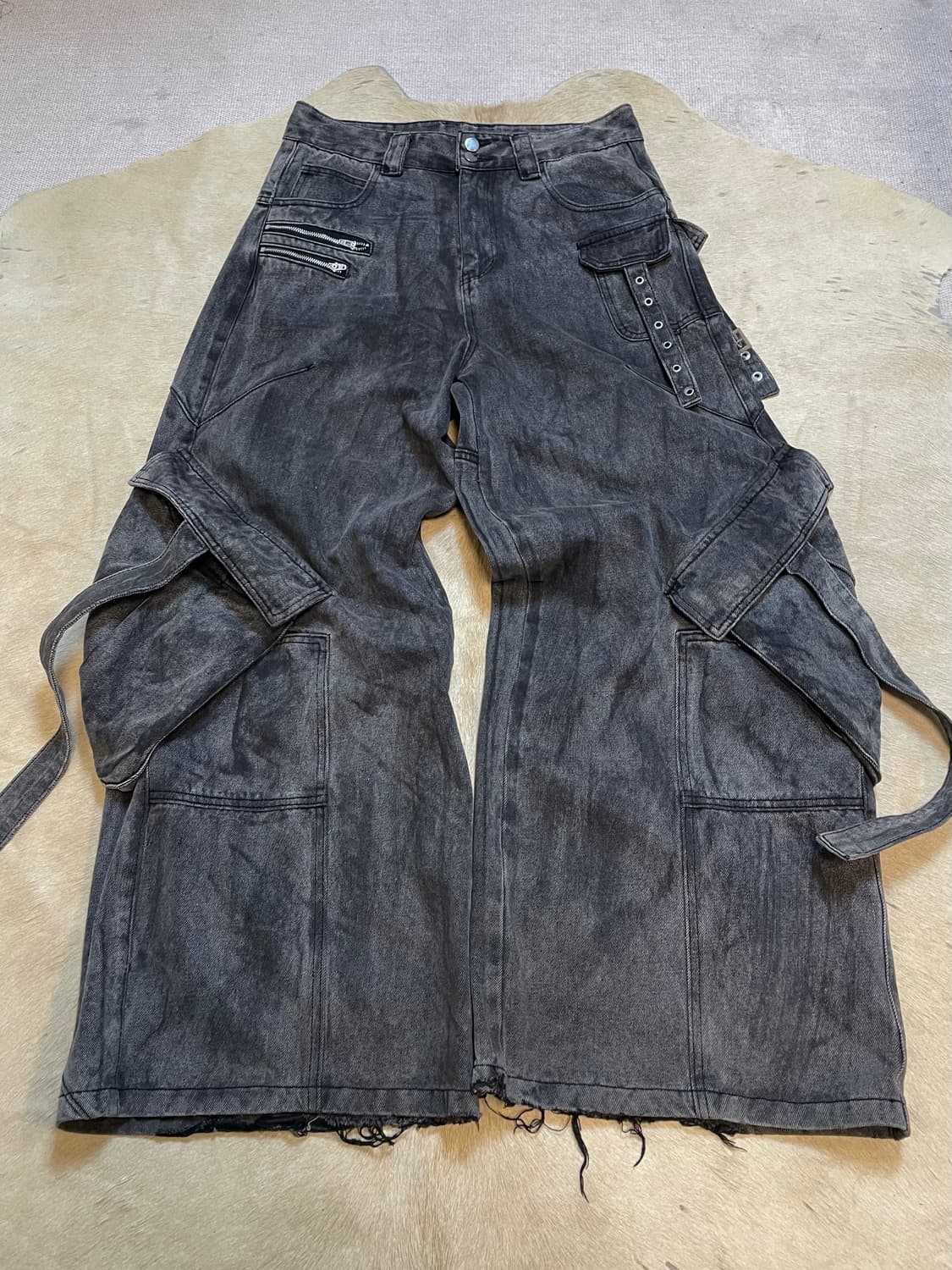 발렌맛 멀티포켓 와이드카고팬츠 상품이미지1