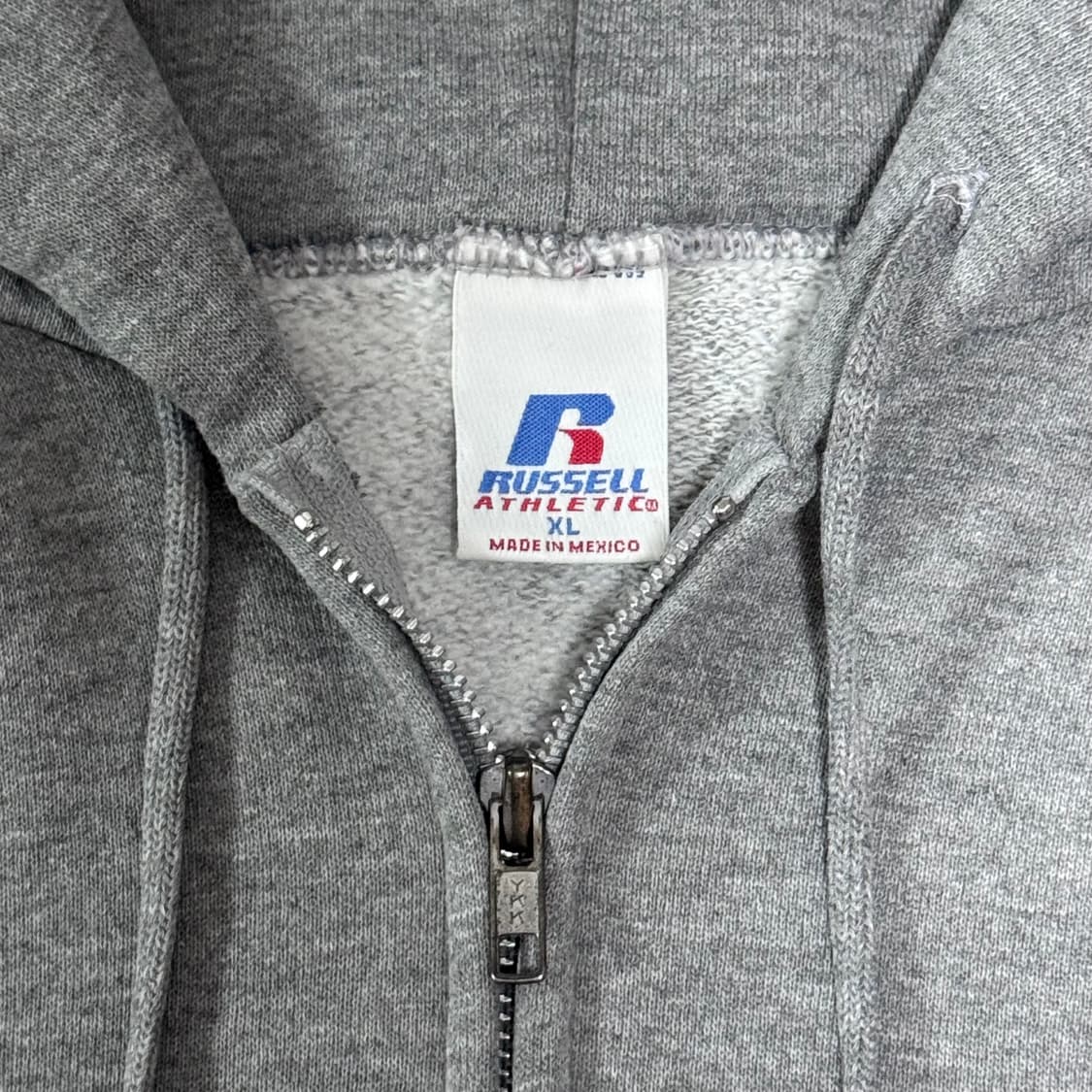 (XL) 00s 빈티지 러셀 애슬레틱 그레이 후드집업 상품이미지4