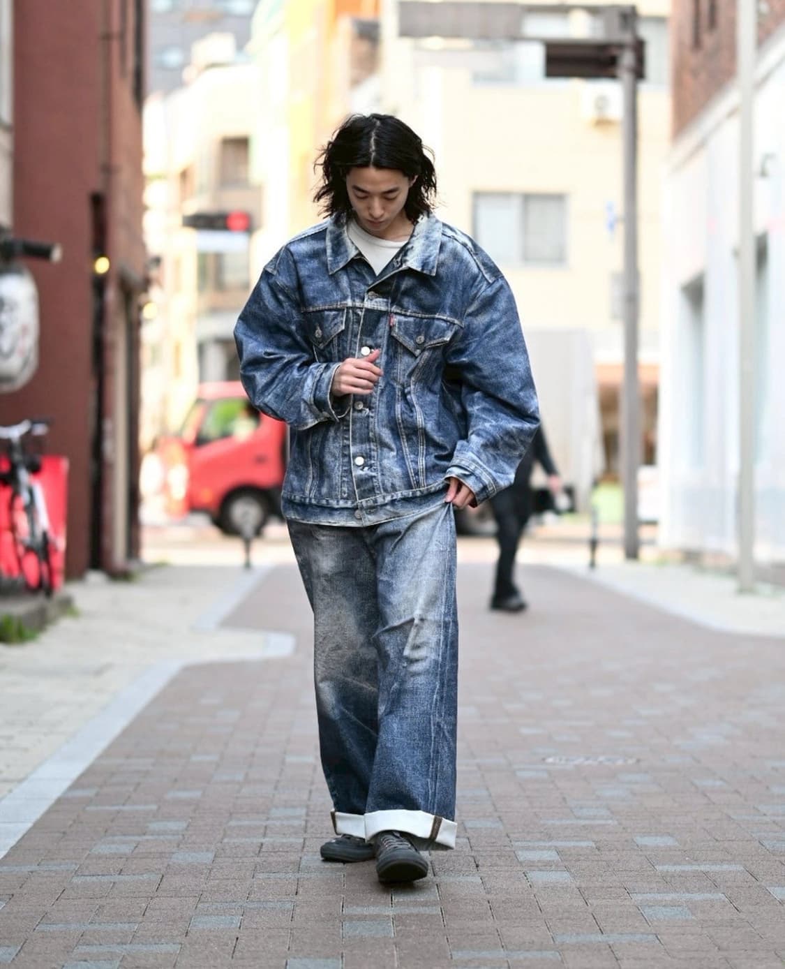 준야와타나베 X 베르베르진 X LEVI’S printed jacket 상품이미지7