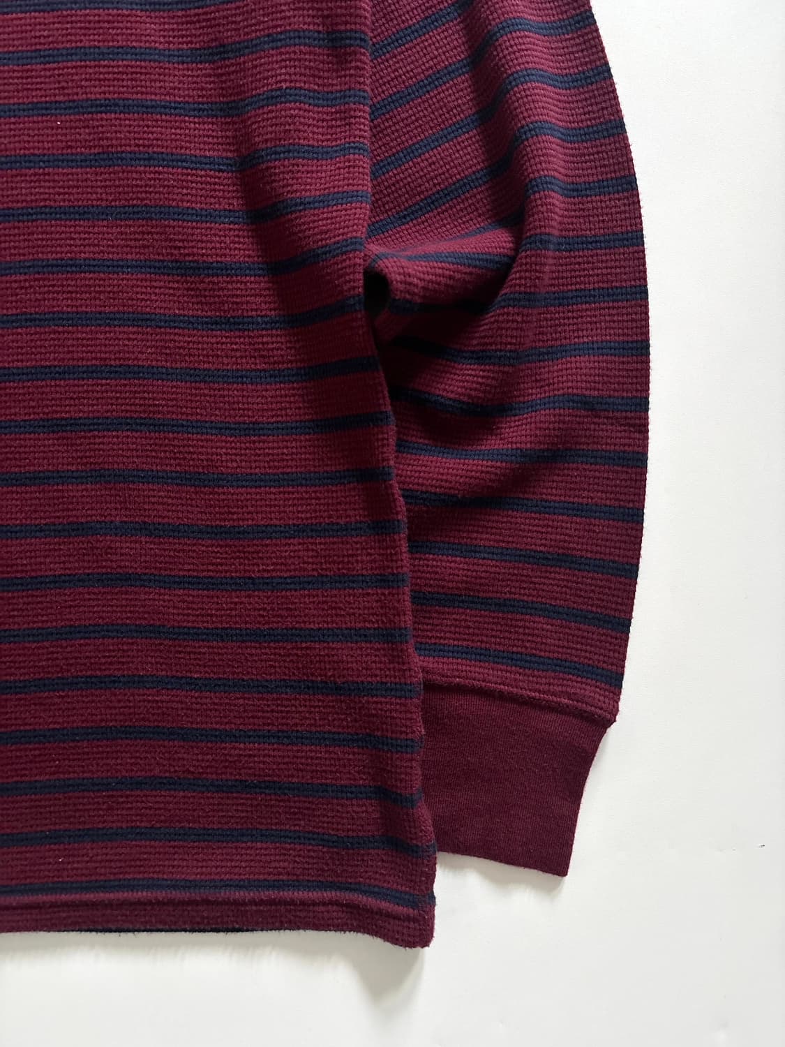 Polo 폴로 랄프로렌 신형 버건디 단가라 와플 롱 슬리브 상품이미지6