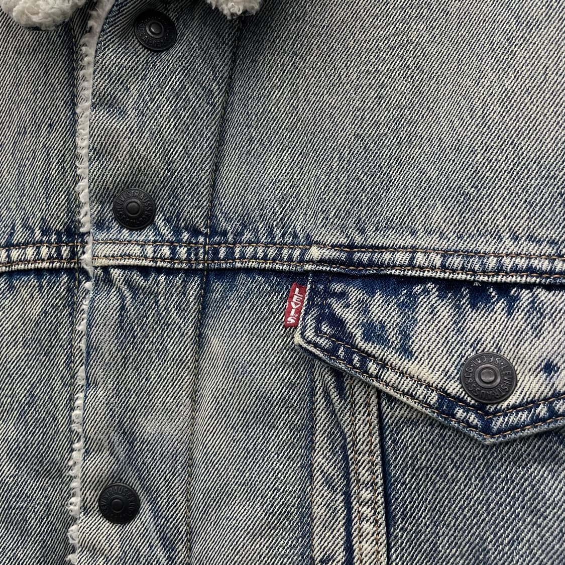 리바이스 타입 3 쉐르파 연청 데님 트러커 자켓 상품이미지5
