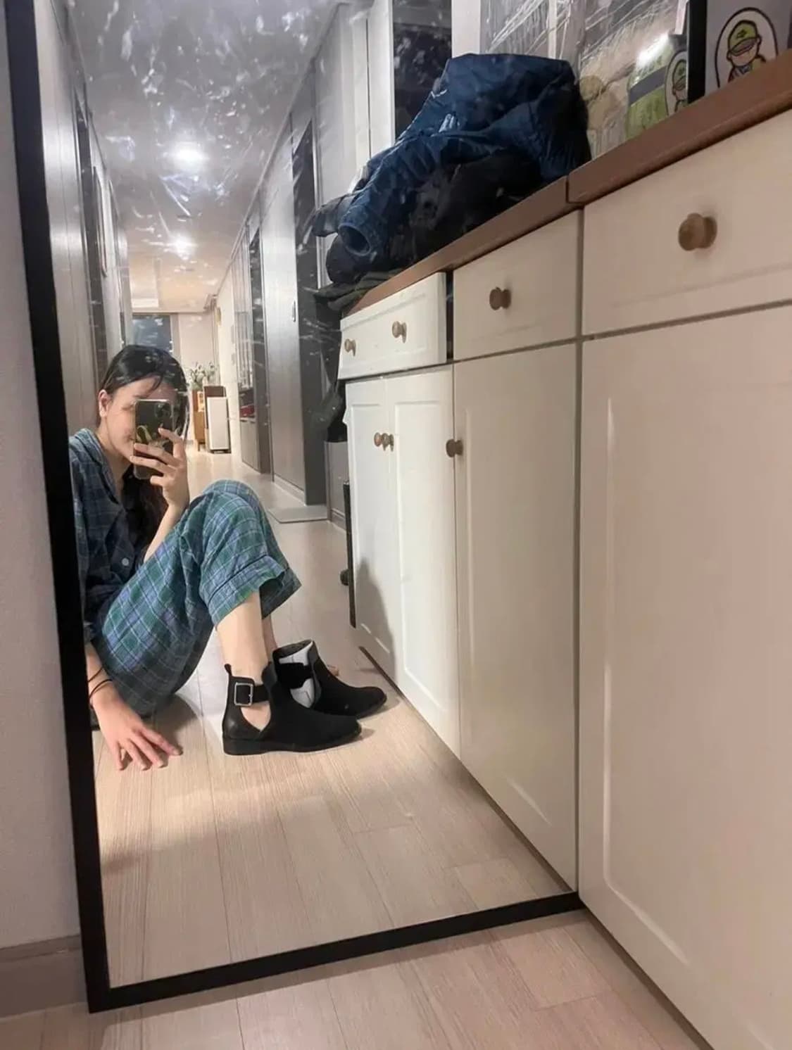 [ZARA] 버클 앵클 부츠 (착샷) 상품이미지9