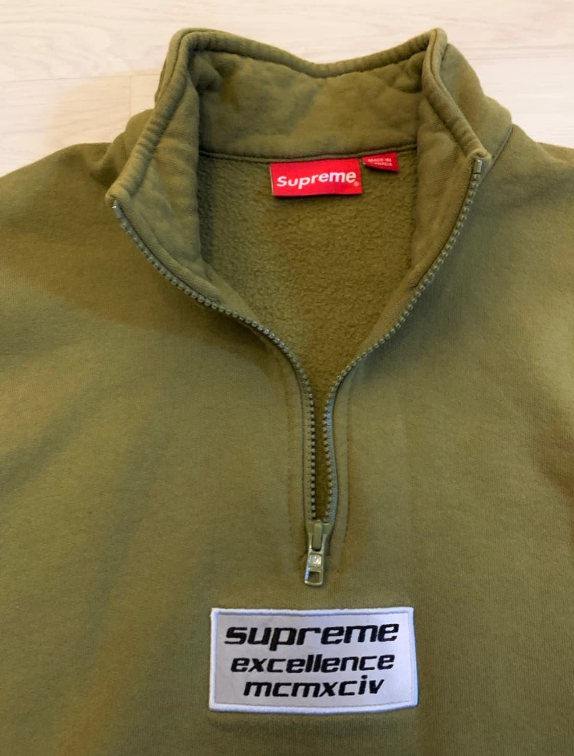 슈프림(SUPREME) 코튼 박스 로고 하프 집업 상품이미지3